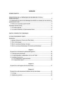 Nevrose, psychosomatique et structure borderline