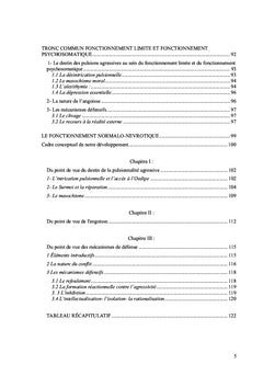 Nevrose, psychosomatique et structure borderline
