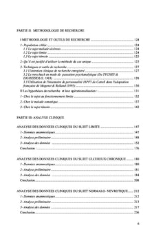 Nevrose, psychosomatique et structure borderline