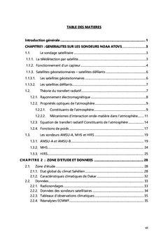Contribution à l'exploitation des potentialités des sondeurs ATOVS