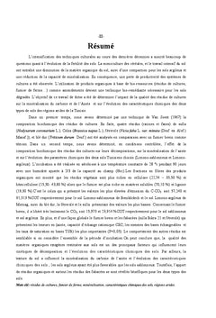 Valorisation des residus de cultures et de fumier de ferme en Tunisie