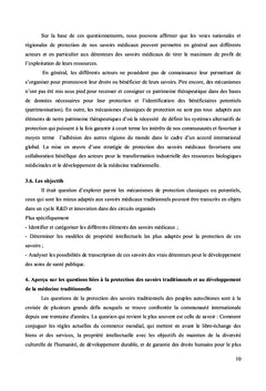 Protection des savoirs medicaux traditionnels dans les pays du Sud