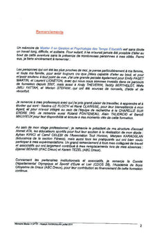 Diagnostics et préconisations à la performance sportive