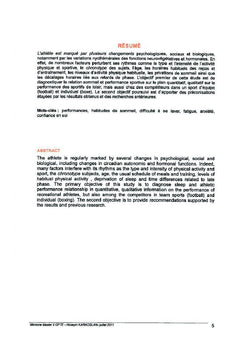 Diagnostics et préconisations à la performance sportive