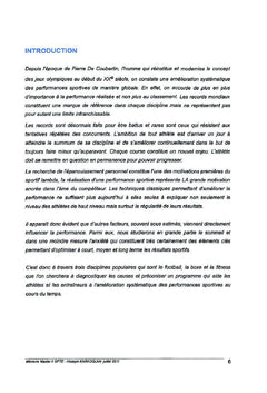 Diagnostics et préconisations à la performance sportive
