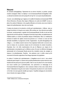 Evaluation de l'impact de la périurbanisation en zone humide