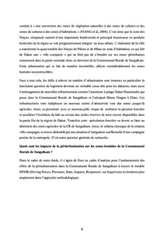 Evaluation de l'impact de la périurbanisation en zone humide