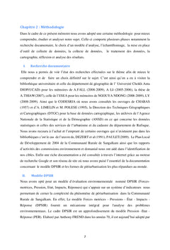 Evaluation de l'impact de la périurbanisation en zone humide