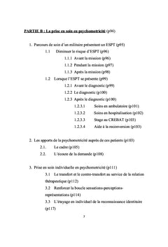 La psychomotricite au service du patient militaire blesse psychique