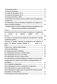 Evaluation des effets metaboliques des pesticides