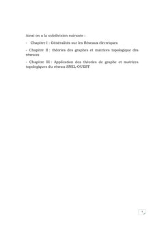 L'étude en graphe des matrices topologique des réseaux électriques