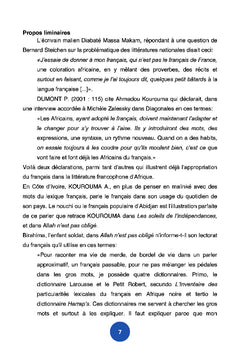 Le français ma houe, mon travail au Burkina Faso