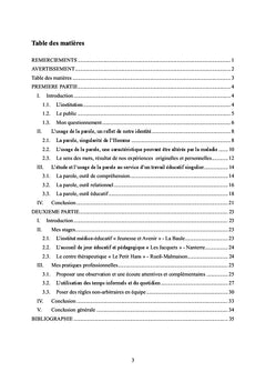 L'usage de la parole dans le travail éducatif