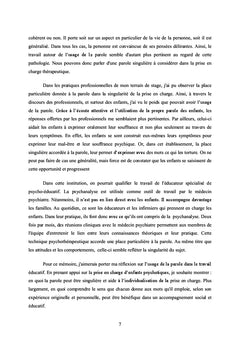 L'usage de la parole dans le travail éducatif