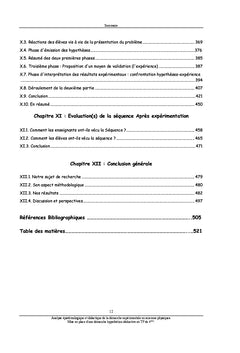 Analyse epistemologique et didactique de la demarche experimentale