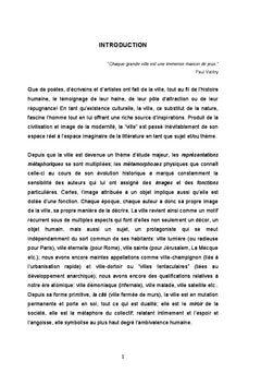 Images et fonctions de la ville dans l'oeuvre de Michel Butor