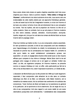Images et fonctions de la ville dans l'oeuvre de Michel Butor