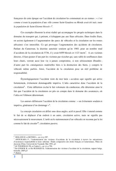 Les accidents de la circulation