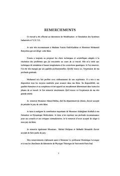 Etude intensive par dynamique moléculaire des systèmes sphériques