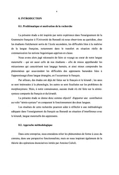 Semio-syntaxe comparee du français et du kirundi