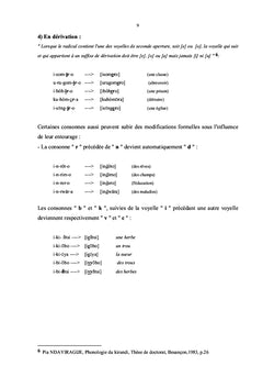 Semio-syntaxe comparee du français et du kirundi