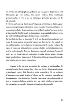 Outils de professionnalisation des assistants maternels