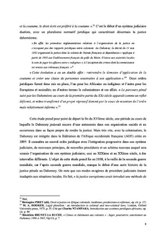 Le reglement coutumier des conflits au dahomey : fin du XVieme A 1938