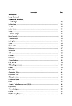 Guide des analyses biologiques