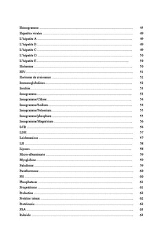 Guide des analyses biologiques