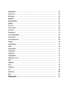 Guide des analyses biologiques
