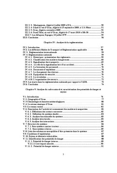 Transport de matiere dangereuses en agglomeration Oranaise