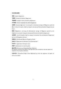 Transport de matiere dangereuses en agglomeration Oranaise
