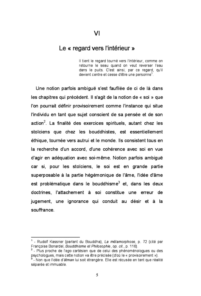 Stoïcisme et bouddhisme