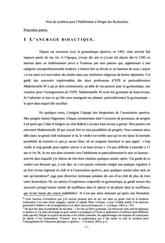 Pour une didactique clinique de l'education Physique et Sportive (ePS)