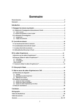 Les outils scientifiques en elementaire