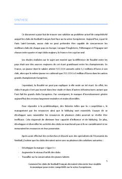 Réinventer le modèle économique des clubs de football Français