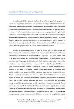 Réinventer le modèle économique des clubs de football Français