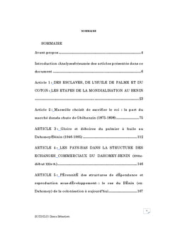 Des aspects de l'histoire du Bénin