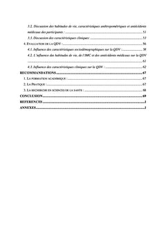 Qualite de vie et bronchopneumopathie chronique obstructive