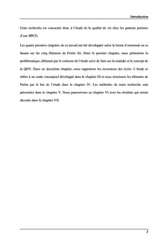 Qualite de vie et bronchopneumopathie chronique obstructive