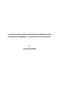 La localisation en traduction : une panacee pour les multinationales