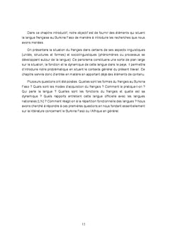 Le français des scolaires au Burkina Faso: competences et determinants
