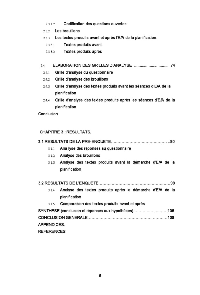 L'enseignement explicite de la planification
