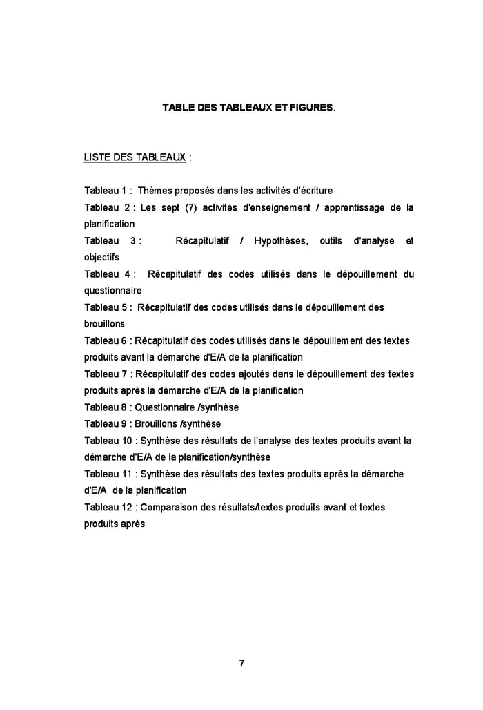 L'enseignement explicite de la planification