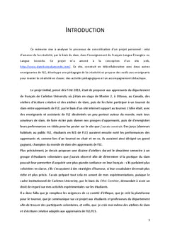 Telecollaboration en creative teaching et creative writing en FLe