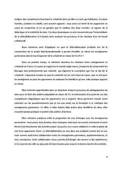 Telecollaboration en creative teaching et creative writing en FLe
