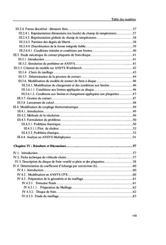 Etude Thermomécanique Des Disques De Frein