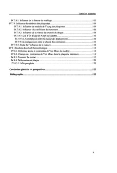 Etude Thermomécanique Des Disques De Frein