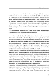 Actionnariat salarie et creation de valeur