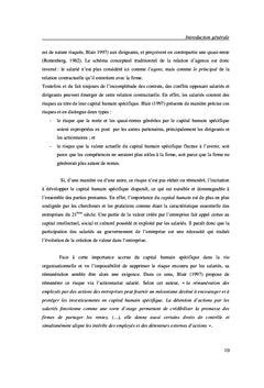 Actionnariat salarie et creation de valeur